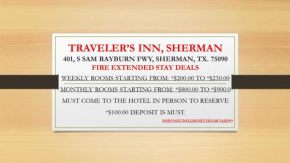  Travelers Inn  Шерман